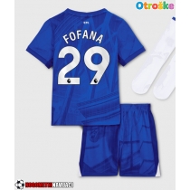 Otroške Nogometnih dresov Chelsea Wesley Fofana #29 Domači 2025-26 Kratki rokavi (+ hlače)